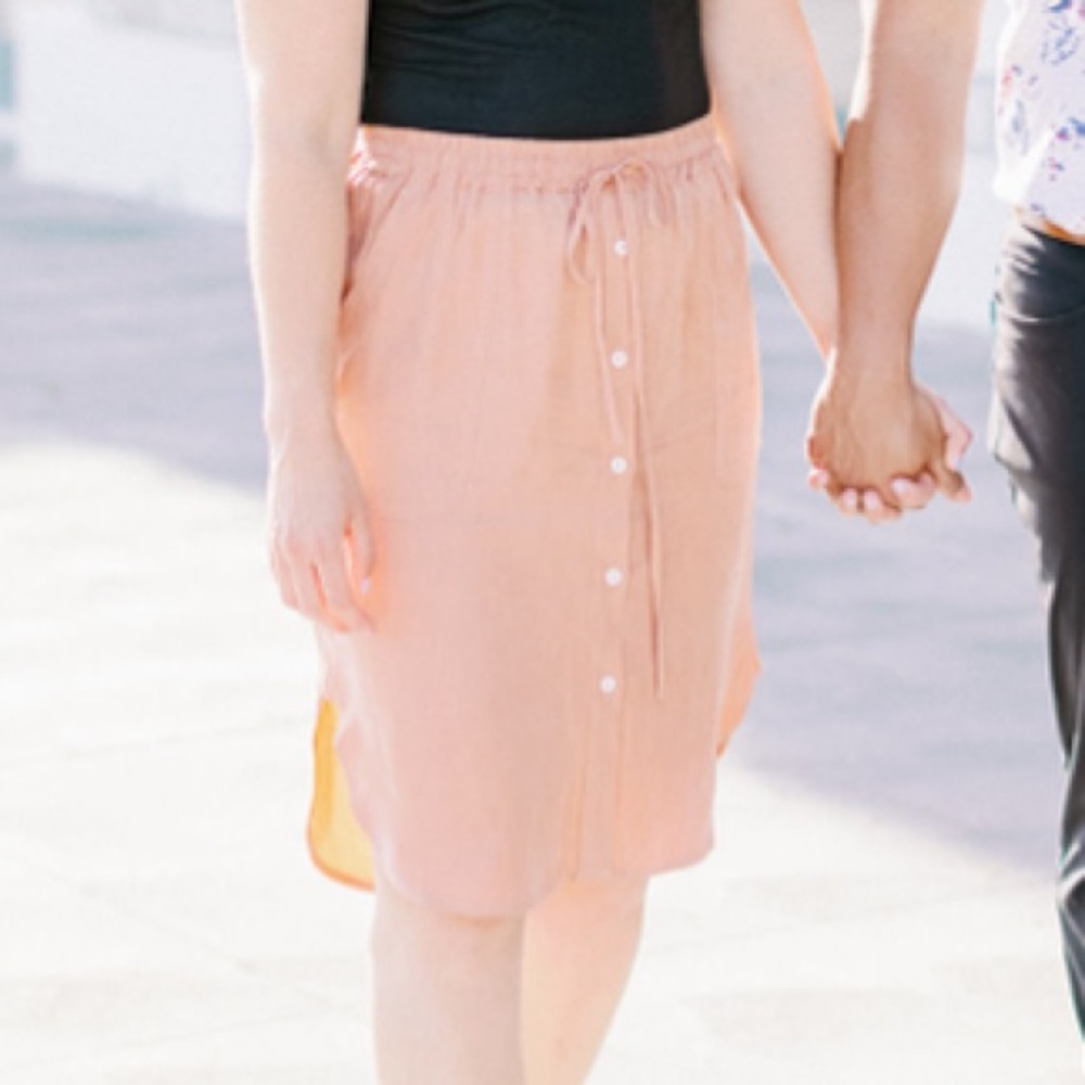 NAIF Peach A-Line Skirt